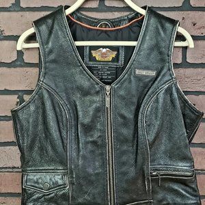 Women's Vintage Harley Davidson Riding Vest